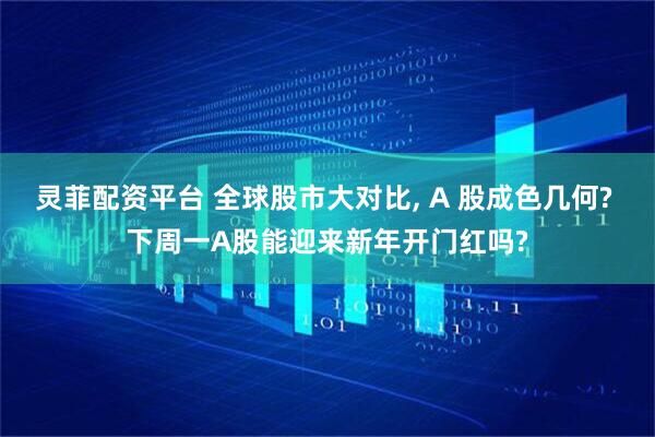 灵菲配资平台 全球股市大对比, A 股成色几何? 下周一A股能迎来新年开门红吗?